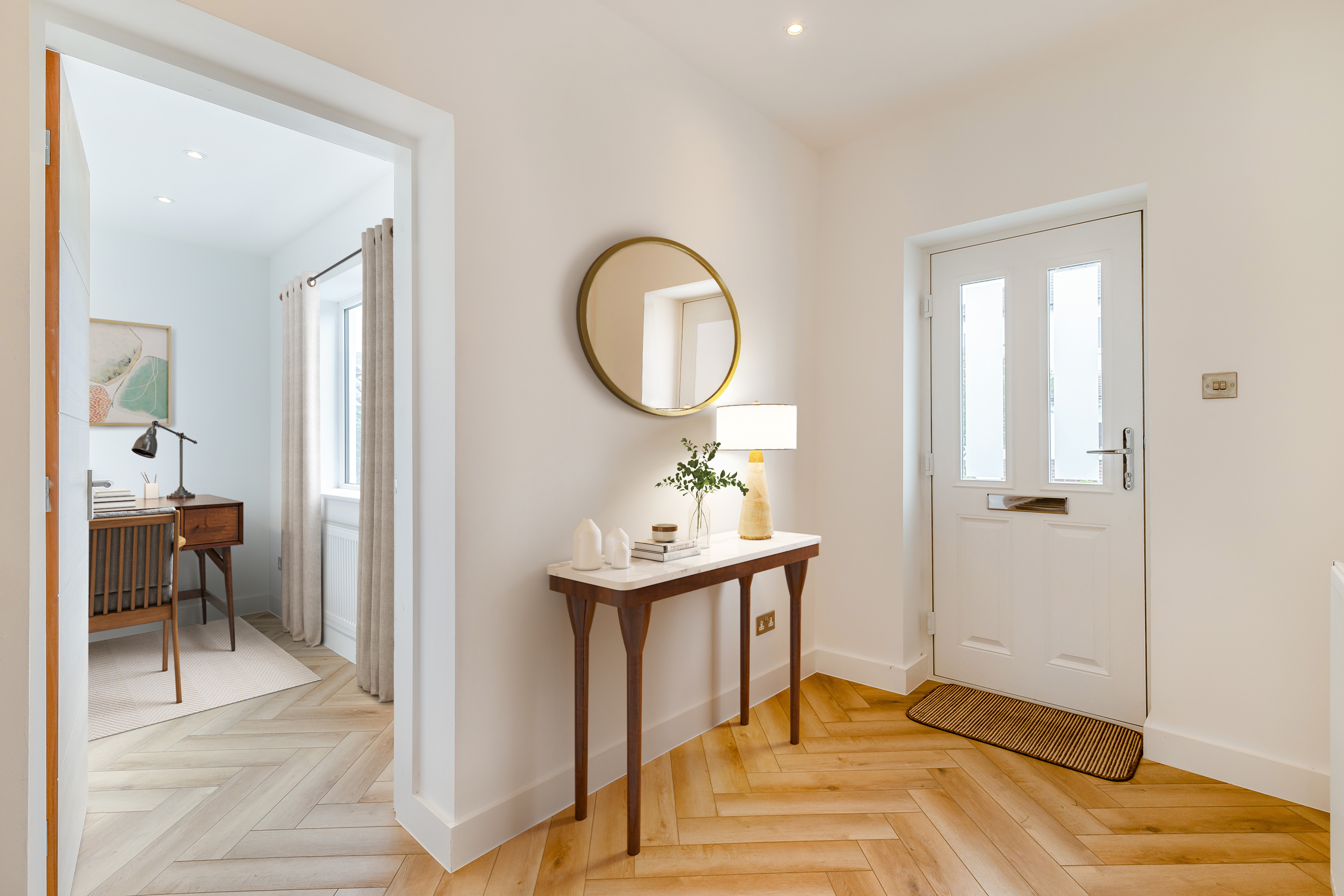 Empty property transformed with virtual staging to help buyers visualise potential and generate more interest online.