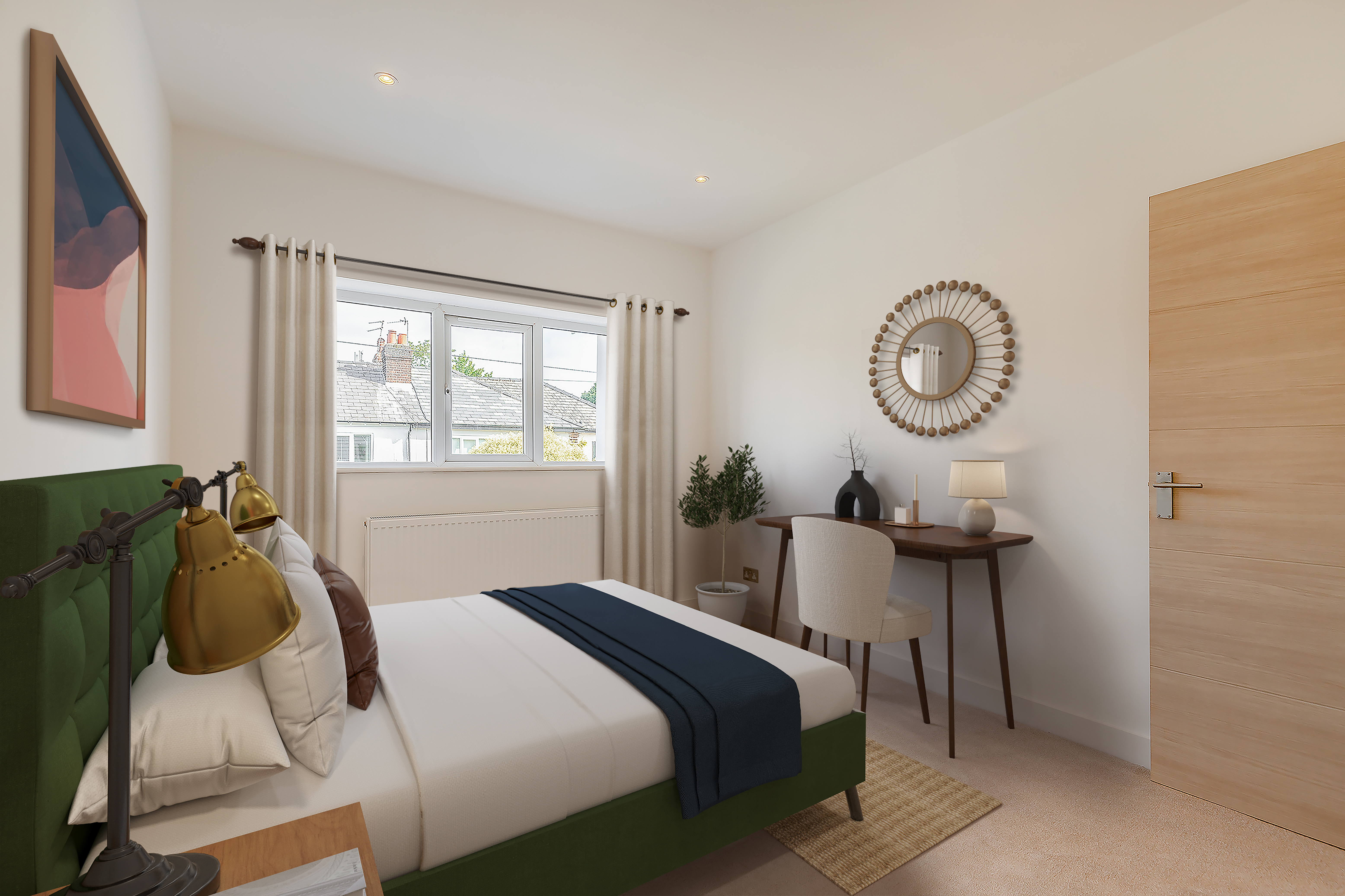 Virtually staged property designed to help buyers visualise living in the space and encourage more viewing enquiries.