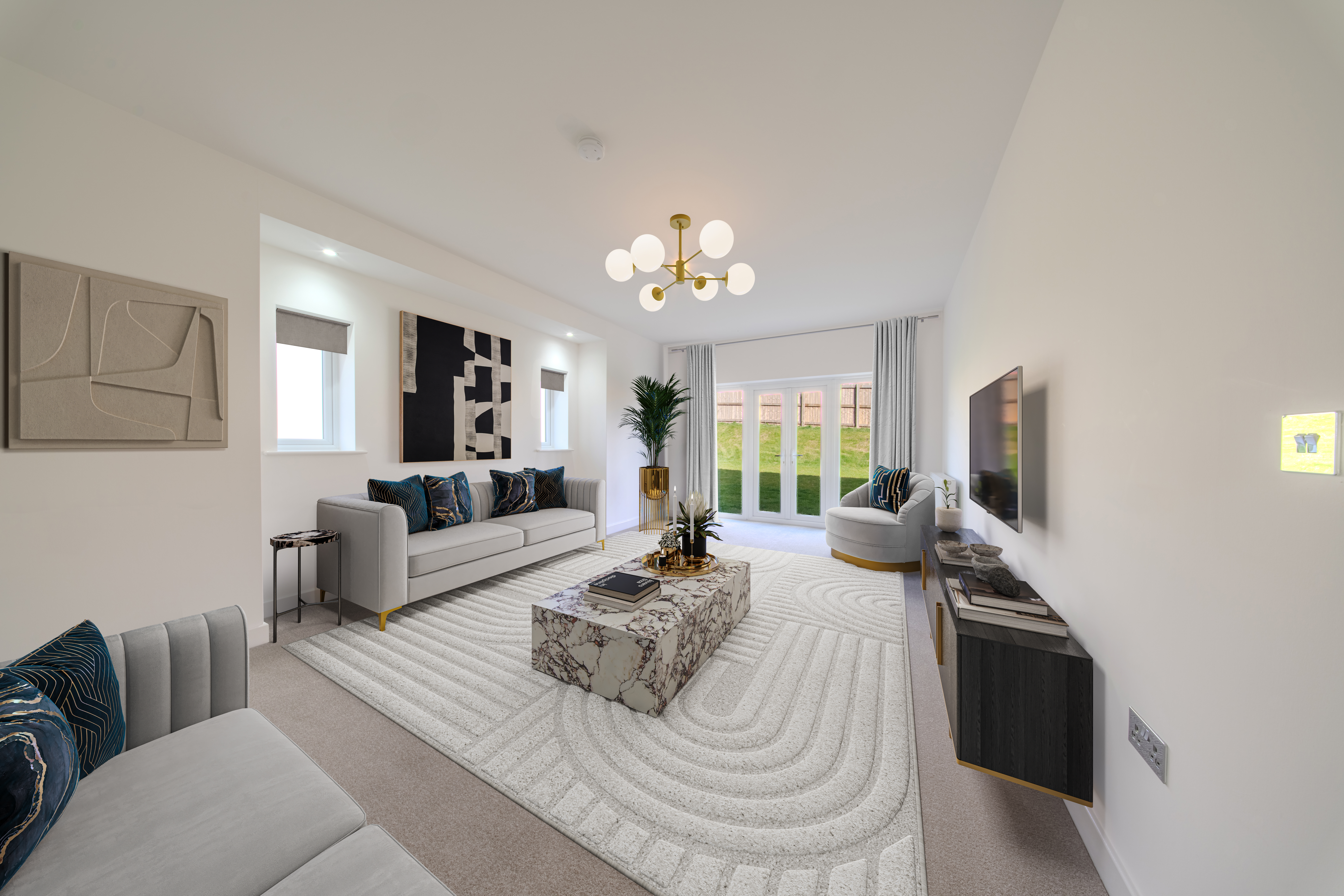 Virtual staging in a dining room helping buyers visualise entertaining, family meals and everyday use of the space.