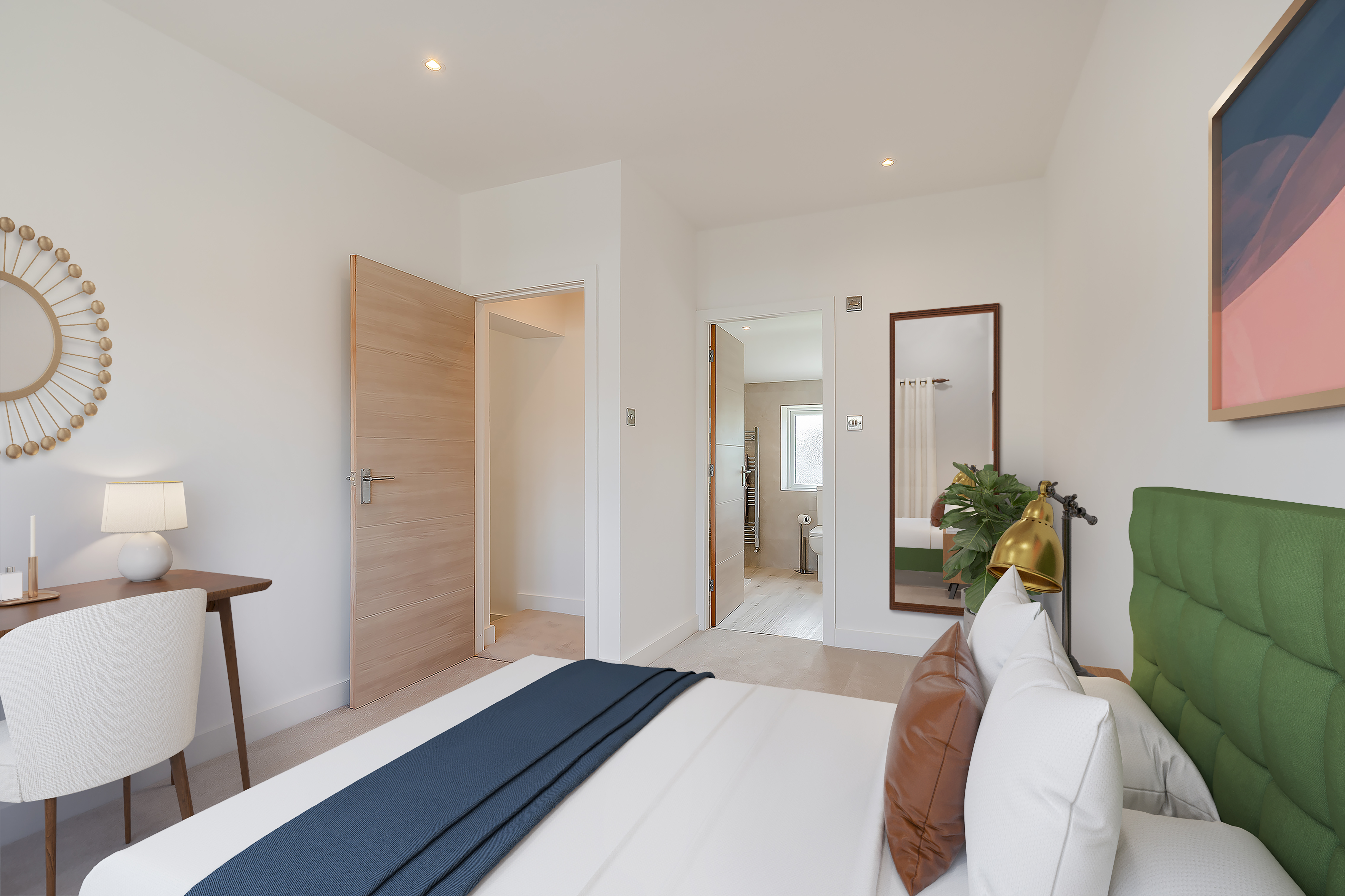 Empty room digitally staged to create a stronger first impression and encourage more viewings. Virtually staged property designed to increase buyer interest and improve online listing performance.
